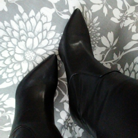 Black Tall Over-the-Knee Boots Sz 8.5 - Picture 7 of 7